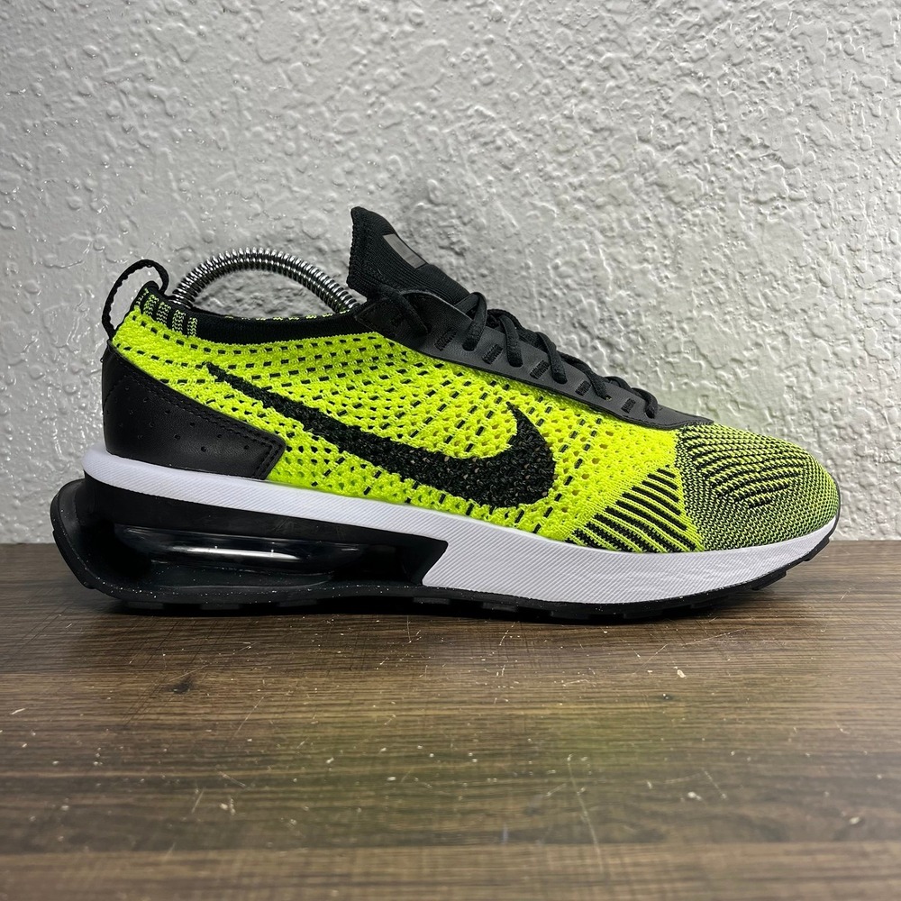 Nike Women's Air Max Flyknit Racer Yellow Black Shoes -  Women's Size 8.5